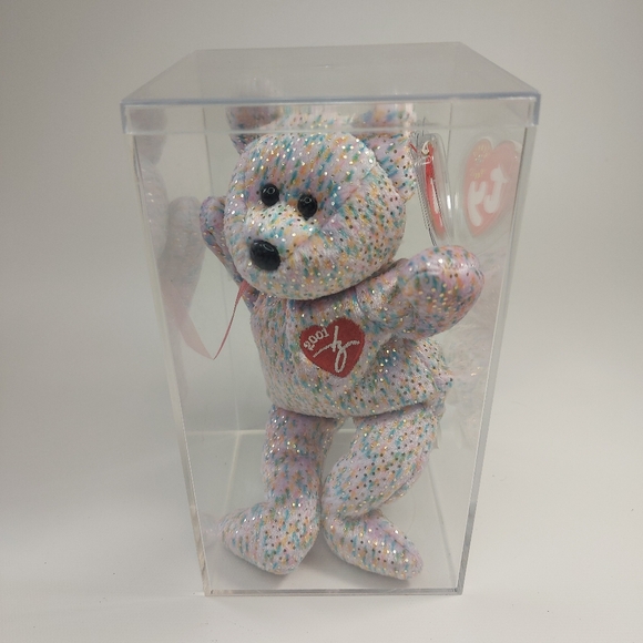 Vintage TY 2001 Signature Beanie Baby Bear with Case - Picture 7 of 7